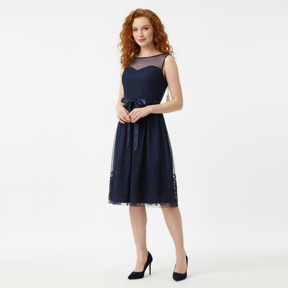 Eliza J. Navy Blue Dress - Small - New